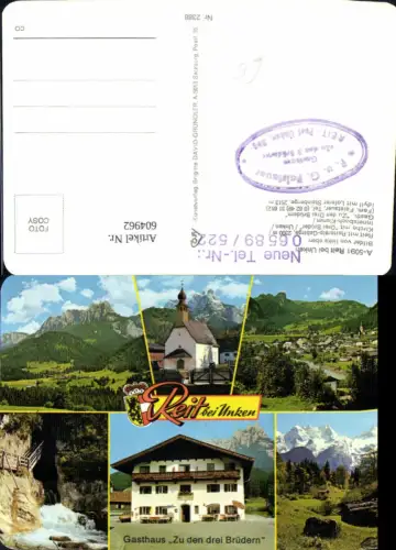604962,Mehrbild Ak Reit b. Unken Gasthaus Zu den drei Brüdern