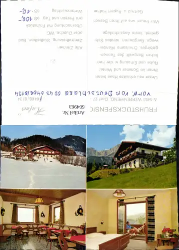 604963,Mehrbild Ak Werfenweng Frühstückspension Haus Hafner