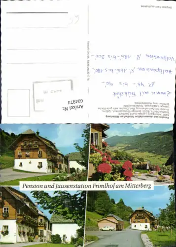 604974,Mehrbild Ak Unternberg Lungau Pension u. Jausenstation Frimlhof a. Mitterberg