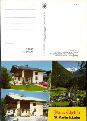 604977,Mehrbild Ak St Martin b. Lofer Haus Thekla
