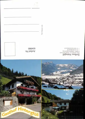 604980,Mehrbild Ak Unken Gasthaus Hintergföll