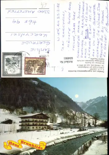 604981,Fusch am Großglockner Pension u. Jugendgästehaus Brunhilde Winteransicht