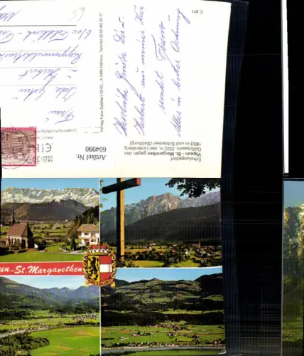 604990,Mehrbild Ak Vigaun St Margarethen geg. d. Göllmassiv d. Untersberg u. Schlenken