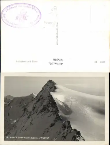605016,Foto Ak Rauris Hoher Sonnblick v. Westen