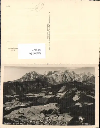 605027,Foto Ak Werfen geg. Hochkönig
