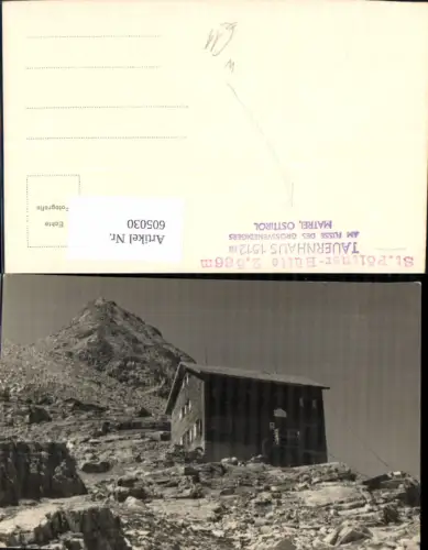 605030,Foto Ak Mittersill St. Pöltner Hütte