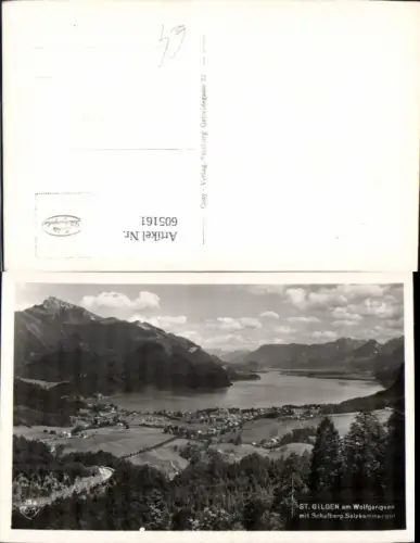 605161,Foto Ak St Gilgen a. Wolfgangsee m. Schafberg Salzkammergut