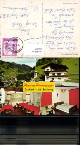 605178,Mehrbild Ak Großarl Pension Prommegger