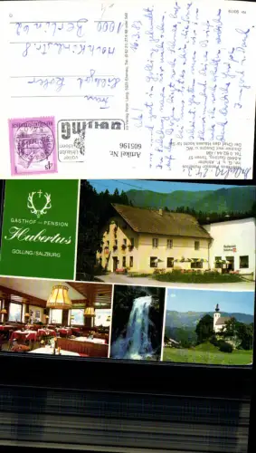 605196,Mehrbild Ak Golling Gasthaus Pension Hubertus