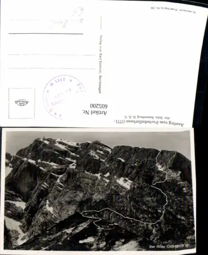 605200,Foto Ak Der Hohe Göll Anstieg Purtschellerhaus Kuchl