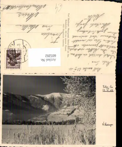 605202,Foto Ak Zellersee u. Schmittenhöhe Witneransicht Zell a. See