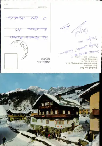 605230,Mühlbach a. Hochkönig Gasthof zur Post Winteransicht