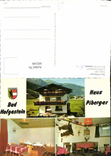 605246,Mehrbild Ak Bad Hofgastein Haus Piberger