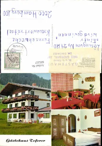605257,Mehrbild Ak Großarl Gästehaus Toferer