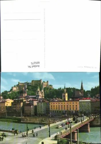 605275,Salzburg m. Festung Hohensalzburg Brücke VW Käfer