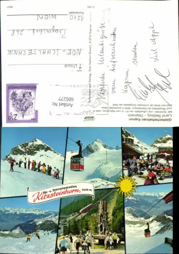 605277,Mehrbild Ak Kaprun Kitzsteinhorn Seilbahn Gondel Wintersport
