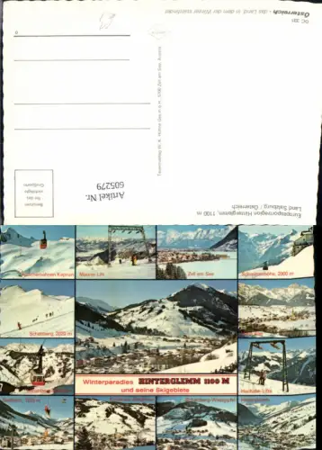 605279,Mehrbild Ak Hinterglemm Saalbach-Hinterglemm Wintersport