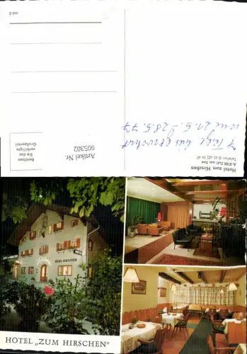 605302,Mehrbild Ak Zell a. See Hotel zum Hirschen
