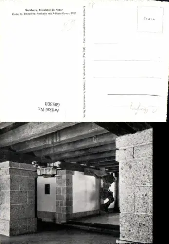 605308,Foto Ak Salzburg Erzabtei St Peter Vorhalle m. Adlhart-Kreuz