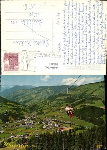 605361,Wagrain Blick auf Kirchboden Bergbahn Sessellift