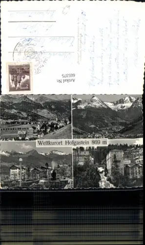 605375,Mehrbild Ak Bad Hofgastein Ansicht Wasserfall Brunnen