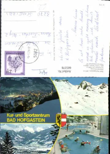 605378,Mehrbild Ak Bad Hofgastein Abendstimmung Schloßalm Winteransicht
