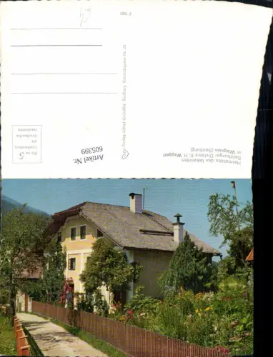 605399,Wagrain Heimstätte d. Dichters K. H. Waggerl