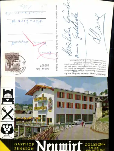 605407,Goldegg a. See Gasthof Pension Neuwirt