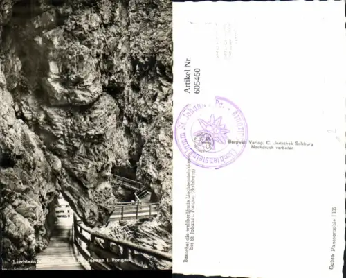 605460,Foto Ak Liechtensteinklamm b. St Johann i. Pongau