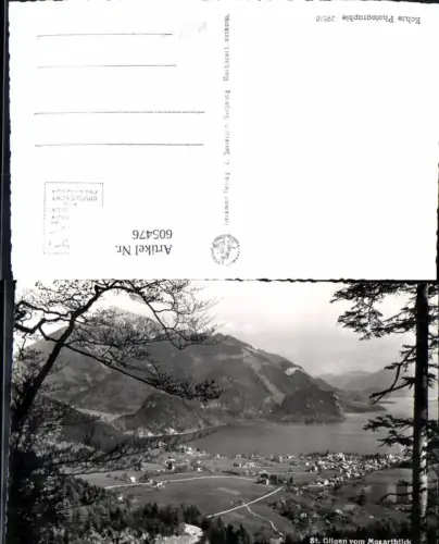 605476,Foto Ak St Gilgen v. Mozartblick Wolfgangsee
