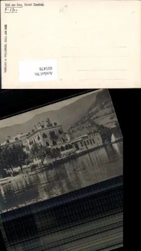 605478,Foto Ak Zell a. See Hotel Zentral a. See