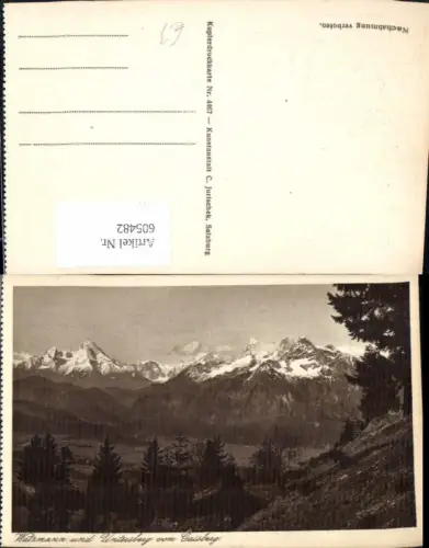 605482,Watzmann u. Untersberg v. Gaisberg Salzburg
