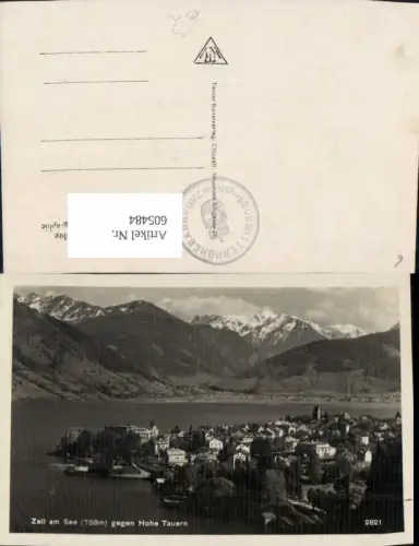605484,Foto Ak Zell a. See geg. Hohe Tauern