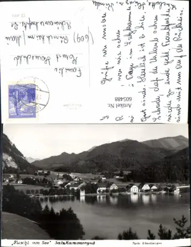 605488,Foto Ak Fuschl a. See Salzkammergut pub Gastberger