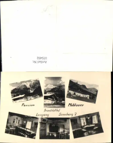 605492,Mehrbild Ak Leogang Pension Mühlauer Brandstatthof