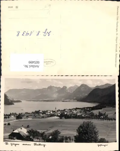 605499,Foto Ak St Gilgen a. Wolfgangsee pub Gastberger
