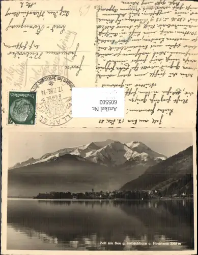 605502,Foto Ak Zell a. See Imbachhorn u. Hochtenn