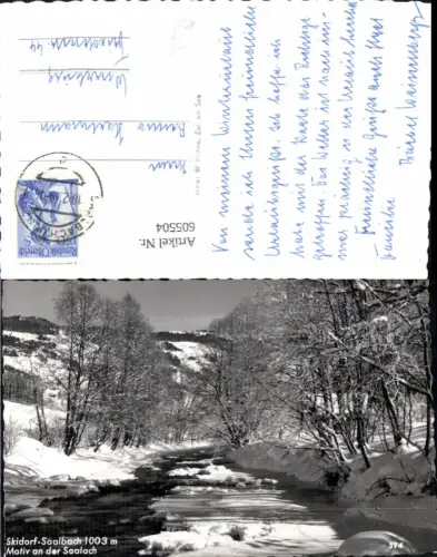 605504,Foto Ak Motiv a. Saalbach Saalbach-Hinterglemm Winteransicht