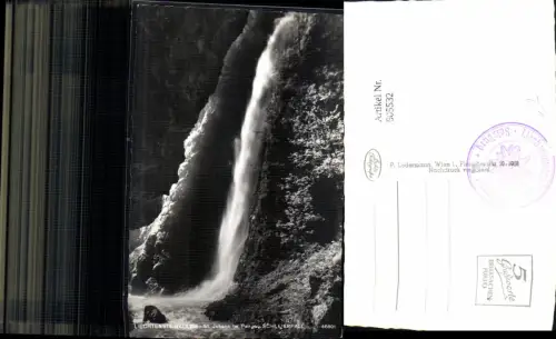 605532,Foto Ak Liechtensteinklamm St Johann i. Pongau Schleierfall Wasserfall
