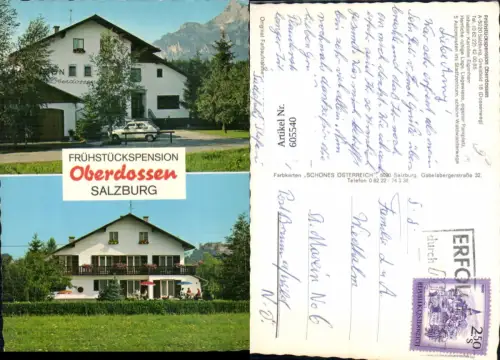 605540,Mehrbild Ak Salzburg Frühstückspension Oberdossen