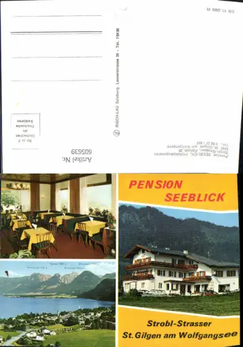 605639,Mehrbild Ak St Gilgen a. Wolfgangsee Pension Seeblick