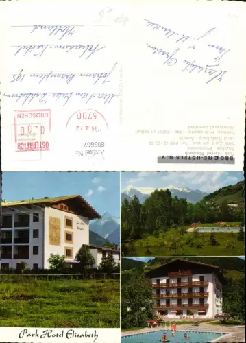 605667,Mehrbild Ak Zell a. See Park Hotel Elisabeth