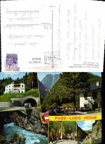 605678,Mehrbild Ak Golling Gasthof Pension Paß-Lueg-Höhe Bus Trachtenkapelle