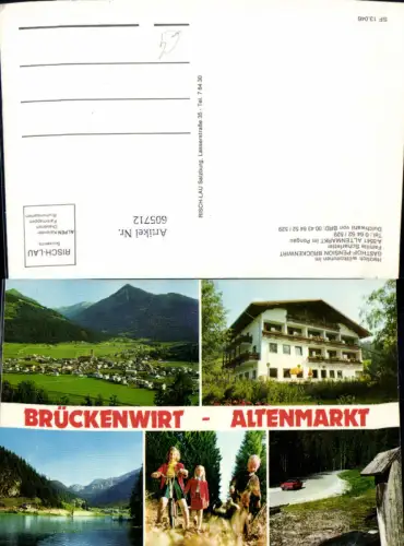 605712,Mehrbild Ak Altenmarkt i. Pongau Gasthof Pension Brückenwirt