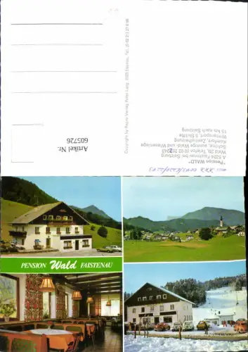 605726,Mehrbild Ak Faistenau b. Salzburg Pension Wald VW Käfer Wintersport Skilift