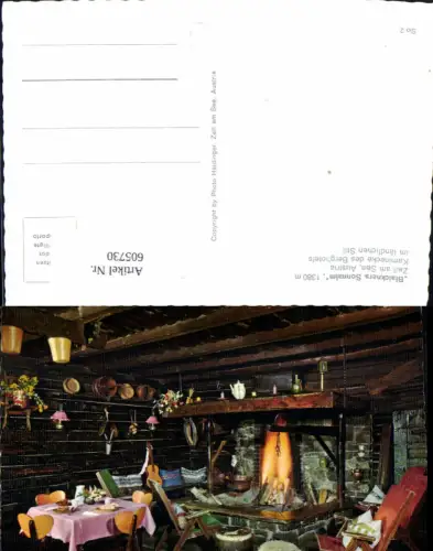 605730,Zell a. See Blaickners Sonnalm Kaminecke d. Berghotels Kamin