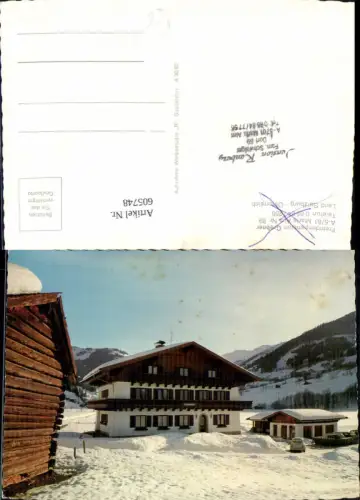 605748,Maria Alm Pension Grebner Pension Renberg Winteransicht VW Käfer