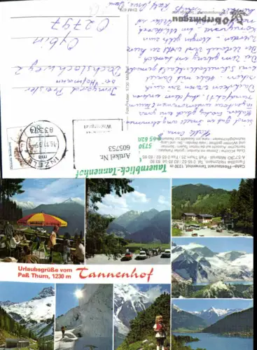 605753,Mehrbild Ak Mittersill Cafe Restaurant Tannenhof Pass Thurn Paß Thurn