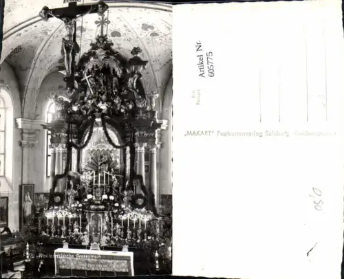 605775,Foto Ak Großgmain Wallfahrtskirche Kirche Innenansicht