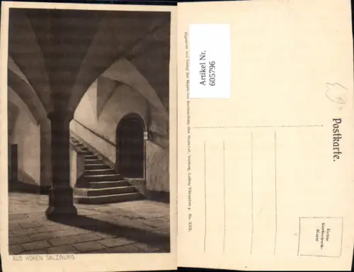 605796,Salzburg Festung Hohensalzburg Ansicht Stiege Halle